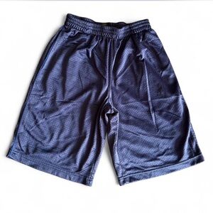 Buzz Cuts Boys Gray & Blue Mesh Athletic Shorts - Size M (10/12)